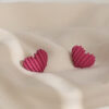 925 Silver Needle White Rose Heart Earrings Women'S Simple Design Earrings 