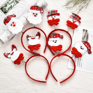 Adult and Children Christmas Headband Santa Claus Hair Cartoon Party Elf Hat Headband
