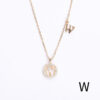 925 Sterling Silver Pendant Lady Stack Letter Necklace Set 26pcs/set - Image 6