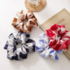 All-match coarse plaid fabric large intestine circle women's hair tie head rope wholesale jewelry spot hair circle