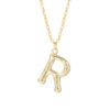 925 Sterling Silver Pendant Lady Cold Wind Stack Letter Necklace Set 26pcs/set - Image 3