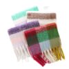 Women's Casual Plaid Imitation Cashmere Tassel Scarf - Image 5